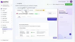 Commerce AI Agent built with Shopify integration on Gupshup Conversation Cloud