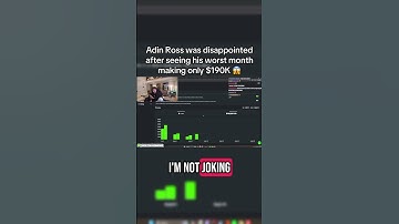 Adin Ross was disappointed after seeing his worst month making only $190K 😱 #adinross #yt #shorts
