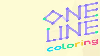 One Line Coloring Game Level 1-5 screenshot 1