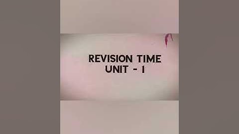 Class-3, Subject-Moral Science, Video-7, Revision time,Unit-1 by Mrs Rani