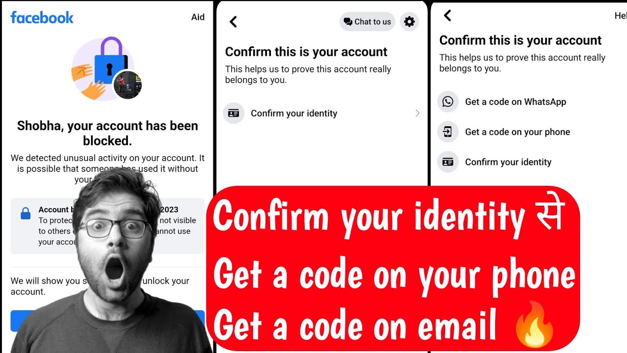 confirm your identity से get a code by email and get a code on your ...