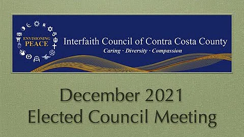 Dec 9 2021 Elected Council Meeting Introducing New...