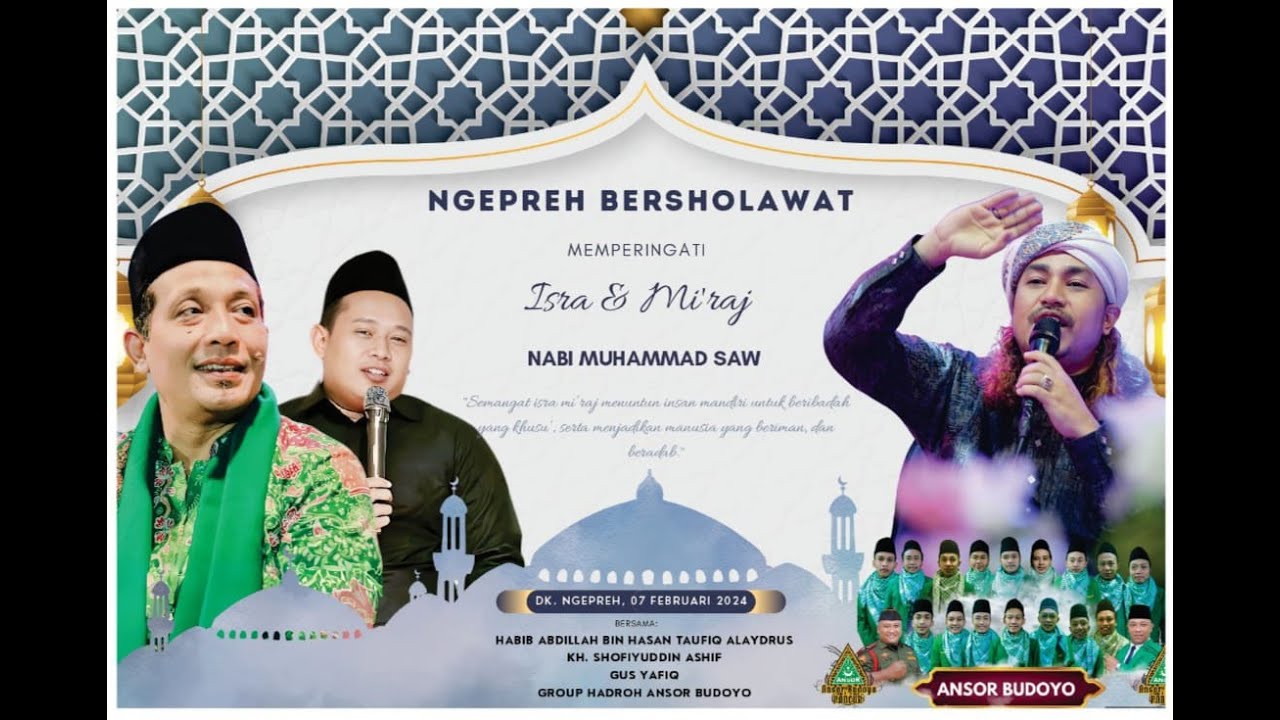 🔴(LIVE) NGEPREH BERSHOLAWAT BERSAMA HABIB ABDILLA ALAYDRUS & HADROH ANSOR BUDOYO