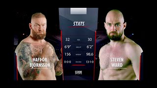 Хафтор Бьёрнссон vs Стивен Уорд полный бой/Bjornsson vs Ward Full fight