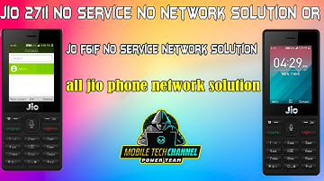 Jio 271i No Service No Network Solution|Jio F61F Network Problem Solution |Jio Network Solution 2020