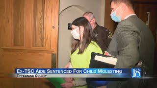Ex-school aide sentenced in molestation case