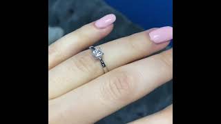 Divine 0.3 carat Solitare princess shape Diamond Ring.