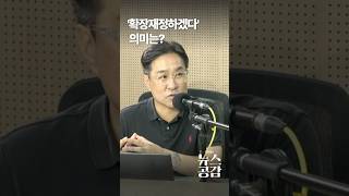'확장재정하겠다' 의미는?