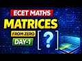 Ecet Maths Matrices 💥 Trace ,properties of transpose &amp; singular matrix ⚡ Adjoint &amp; inverse 🔥💯 #ecet 