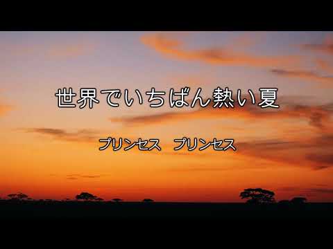 【カラオケ】世界でいちばん熱い夏／プリンセス　プリンセス