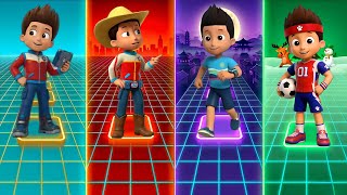 Device Ryder ПРОТИВ Cowboy Ryder ПРОТИВ Blue Shirt Ryder ПРОТИВ Sports Ryder 🔥 Челлендж Tiles Hop 🎶😱 screenshot 1