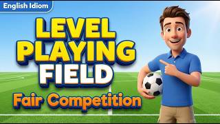 LEVEL PLAYING FIELD ⚖️ | Learn This English Idiom with Stories