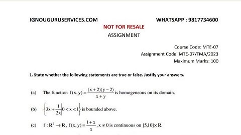 MTE-07 Solved Assignment English Medium 2023 Ignou Solved Assignment IGNOU