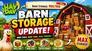 📦✨ Barn Storage Updated!More space, more items, more farming! 🌾🐔#HayDay #BarnStorage #HayDayUpdate