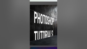 Perspective text in Photoshop - How to Tutorials For beginners