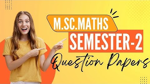M.Sc.maths Question Papers free pdf | #mscmaths , #msc ,#shorts || @NOTESKIJYOTI