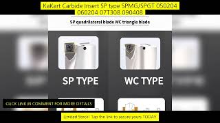 Kakart Carbide Insert Sp Type Spmg/Spgt 050204 060204 07T308 090408 110408