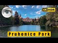 4K Czech Republic walk: Pruhonice Park - Botanic Garden - Riot of colors 🇨🇿 HDR ASMR