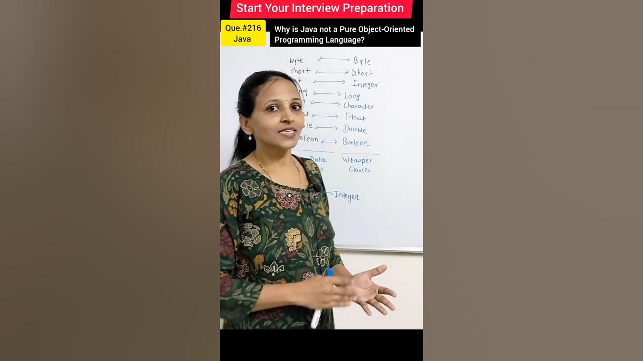 Why is Java not called a Pure Object Oriented Language? #shorts # ...