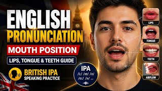 English Pronunciation Mouth Position | Lips, Tongue &amp; Teeth Guide | British IPA Speaking Practice