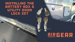 Installing the AIR GEAR Battery Box and Utility Door Lock Set | Airstream security by AIR GEAR 1,048 views 6 months ago 4 minutes, 57 seconds