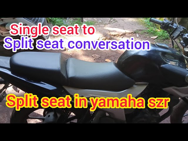 single seat to split seat |split seat in yamaha szr | yamaha szr modified |usd forks in yamaha szr class=