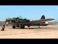 B-17 Flying Fortress WWII Airplane Engine Start Up Galveston, TX