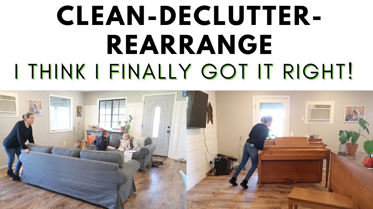 CLEAN-DECLUTTER-REARRANGE WITH ME! || REAL LIFE MESSY HOUSE CLEAN WITH ...