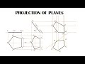 Pentagonal plane  projection of planes  easy method engineering graphics  eg  tamil