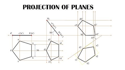 Pentagonal Plane | Projection of Planes | Easy method |Engineering graphics | EG | Tamil