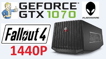 Alienware Amplifier GTX 1070 vs 1440p Ultra Fallout 4 Gameplay/Benchmark