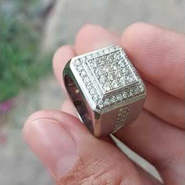 cincin perak berlian pria