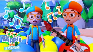 Jam Out with Blippi \& Learn Letters! | Roblox Gaming | Blippi Educational Videos for Kids