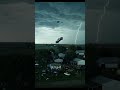 The terrifying "Finger of God" touches down. #Tornado