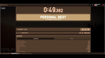 Finally beat 50 seconds in 40 lines | TETRIO