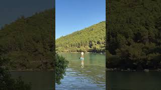 Paddleboard’a ilk binişim #paddleboards #supboard #gezilecekyerler #izmirpaddleboard #izmirsupboard
