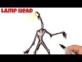 How to draw lamp head  trevor henderson characters