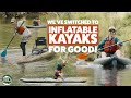 The team is hooked from an afternoon on the nrs inflatable kayaks