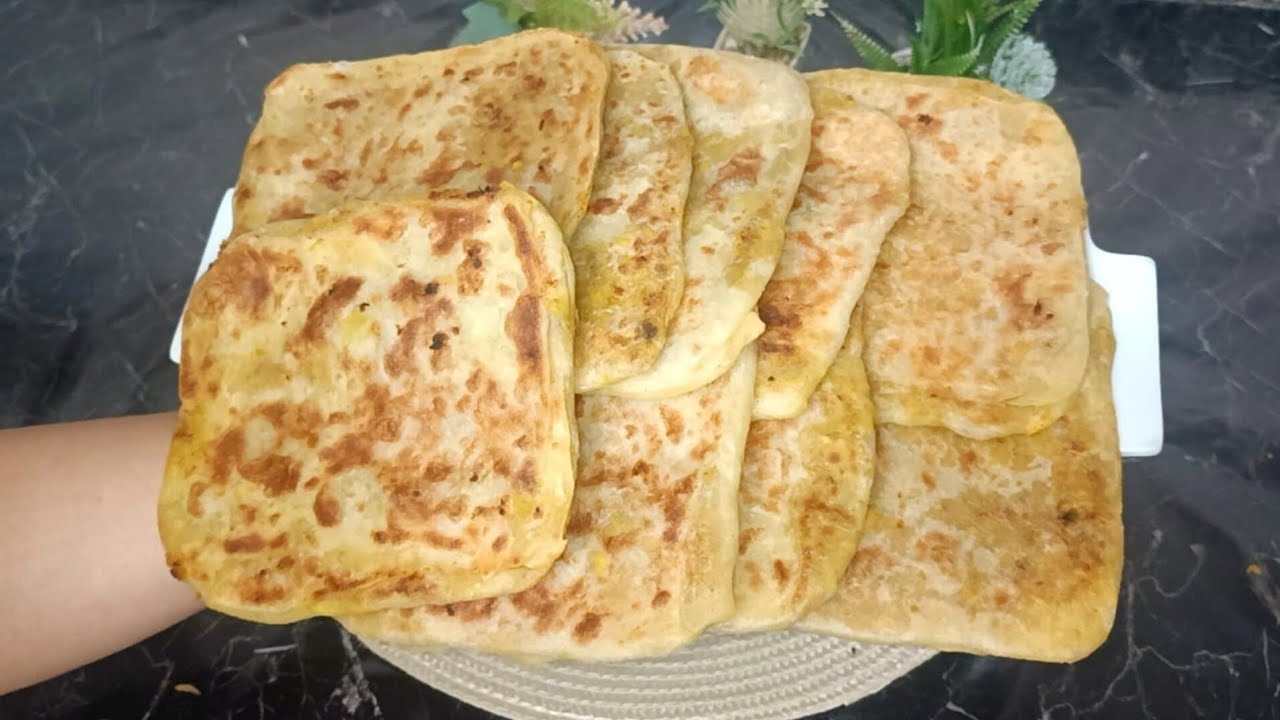 مسمن مورّق ومقرمش بحشوة خطيييرة 😍🔥