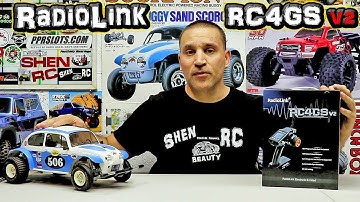 RadioLink RC4GS V2 FHSS 2.4 Radio Unboxing, Tamiya Sand scorcher install