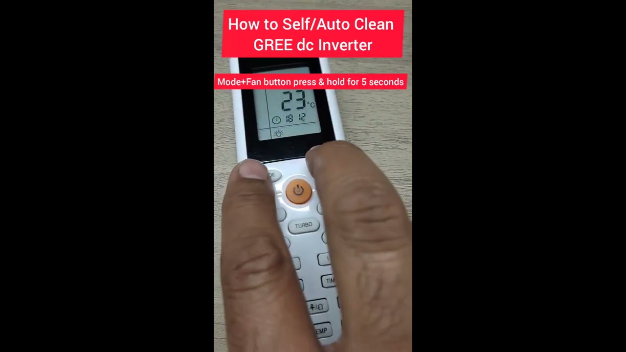 How To Self Auto Clean GREE AC 2022 Shorts