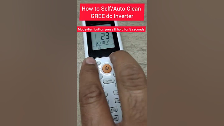 How to Self/Auto Clean GREE AC 2022 #shorts