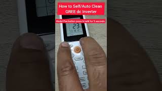 How to Self/Auto Clean GREE AC 2022 #shorts