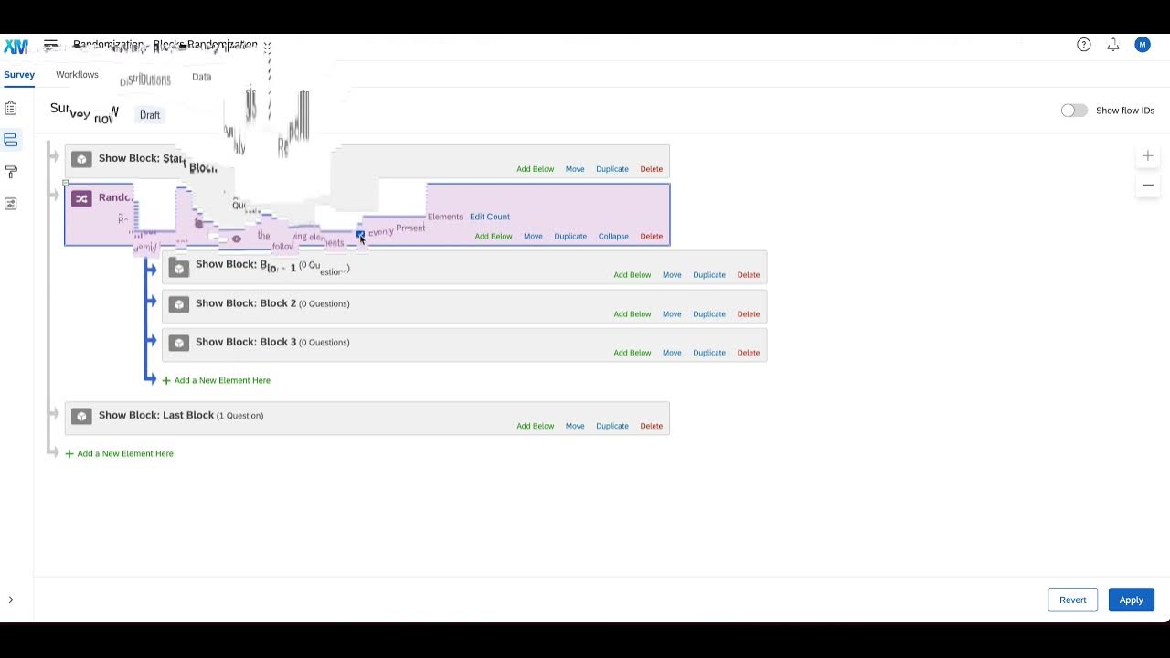 Qualtrics Randomization of Elements Blocks YouTube