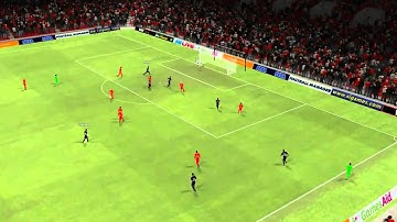 FM11 - Liverpool vs Man Utd - Sneijder Goal 13th minute [Football Manager 2011 DEMO]