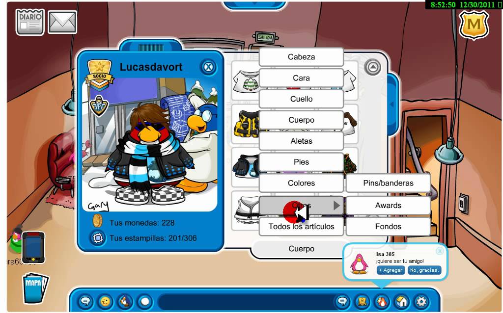 Descubrir 40+ imagen donde esta el inventario de club penguin