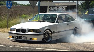 INSANE BMW`s leaving Bimmerfest 2023- MH4 GTR, M2 GT,  E30 V8, E46 M3 CSL, E36, M3 F80..