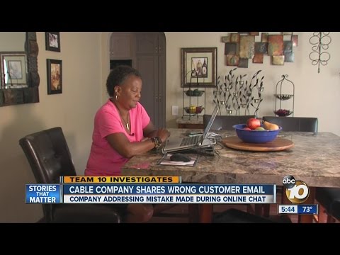 Team 10: Cable company shares wrong customer email