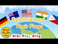 🌍 Learn Countries &amp; Flags for Kids 🇺🇸 🇵🇭 🇮🇳 | Fun World Map Learning 🌟