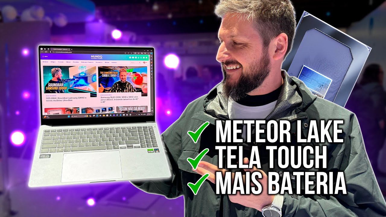 GALAXY BOOK4 com IA e Intel Core Ultra! O notebook mais potente da Samsung